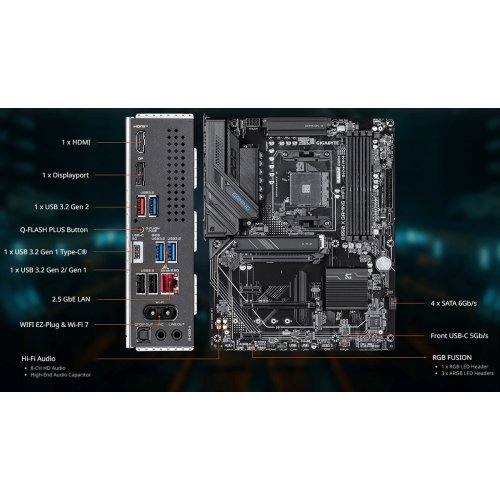 Материнская плата Gigabyte B550 X GAMING WIFI7 (sAM4, AMD B550) купить в Украине | Telemart фото