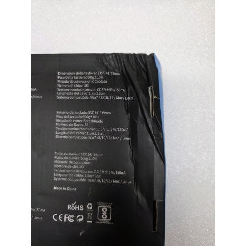 Уценка клавиатура MageGee MK-Star 75 Brown Switch (6971969727953-UA) Black/White/Blue (Повреждена упаковка, 914156) купить в Украине | Telemart фото