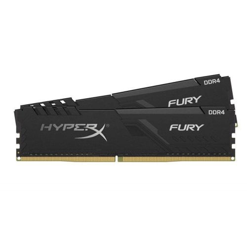 Озу HyperX DDR4 16GB (2x8GB) 3200Mhz Fury Black (HX432C16FB3K2/16) (Восстановлено продавцом, 914158) купить в Украине | Telemart фото