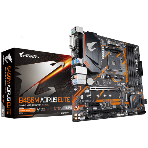 Материнская плата Gigabyte B450M AORUS ELITE (sAM4, AMD B450) (Восстановлено продавцом, 914195) купить в Украине | Telemart фото