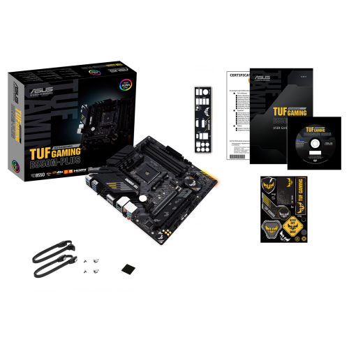 Уцінка материнська плата Asus TUF GAMING B550M-PLUS (sAM4, AMD B550) (Розкрита упаковка, 914282) купити в Україні | Telemart фото