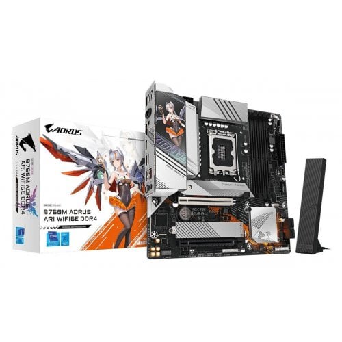 Материнская плата Gigabyte B760M AORUS ARI WIFI6E DDR4 (s1700, Intel B760) купить в Украине | Telemart фото