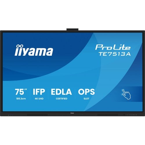 Інформаційна панель Iiyama 75" ProLite TE7513A-B3AG Black купити в Україні | Telemart фото