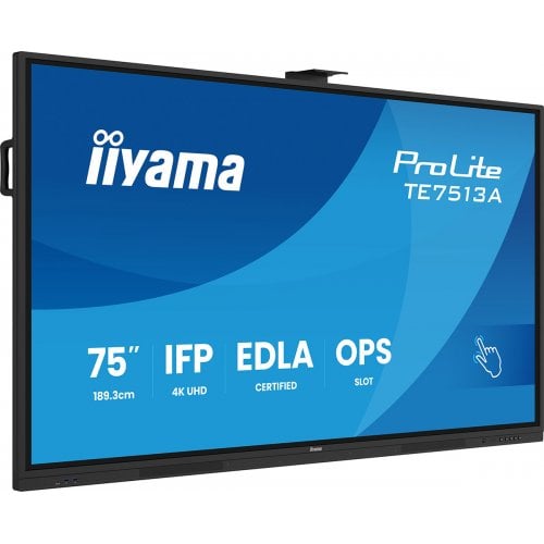 Інформаційна панель Iiyama 75" ProLite TE7513A-B3AG Black купити в Україні | Telemart фото