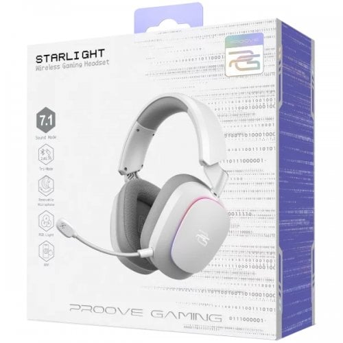 Навушники Proove Gaming Starlight (WHSR00020017) White/Purple купити в Україні | Telemart фото