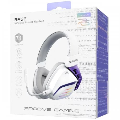 Навушники Proove Gaming Rage (WHRG00020002) White/Purple купити в Україні | Telemart фото