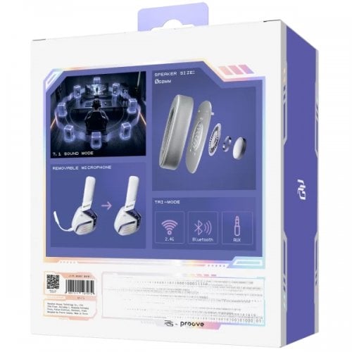 Навушники Proove Gaming Rage (WHRG00020002) White/Purple купити в Україні | Telemart фото
