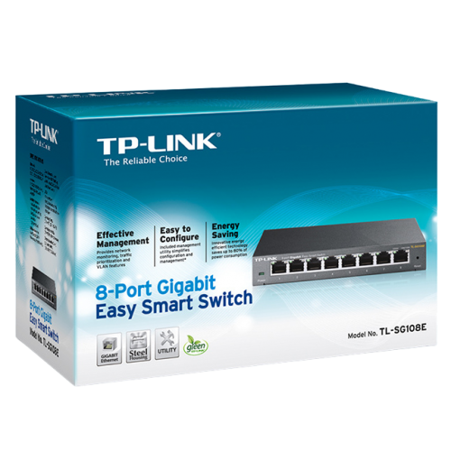Уцінка мережевий комутатор TP-LINK TL-SG108E (Розкрита упаковка, 914774) купити в Україні | Telemart фото