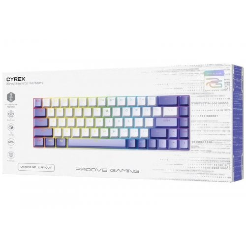 Клавиатура Proove Gaming Cyrex RGB KTT AquaPrime Magnetic (MKCR00022417) White/Purple купить в Украине | Telemart фото