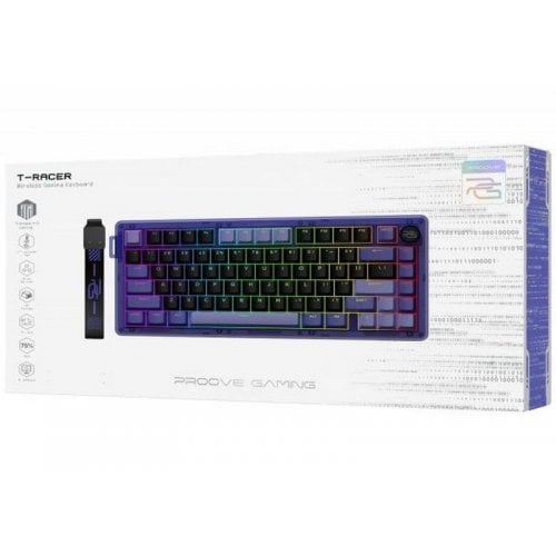 Клавиатура Proove Gaming T-Racer RGB KTT Hyacinth Pink Wireless (WKTR00022414) Black/Purple купить в Украине | Telemart фото