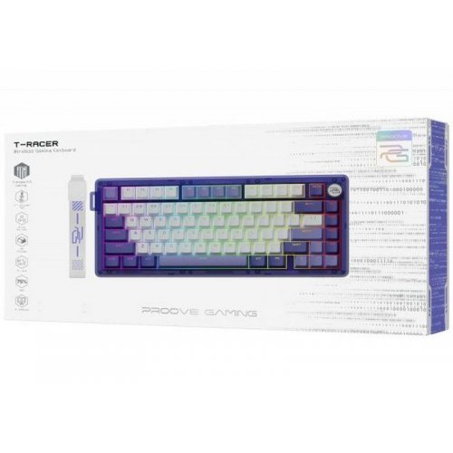 Клавиатура Proove Gaming T-Racer RGB KTT Hyacinth Pink Wireless (WKTR00022417) White/Purple купить в Украине | Telemart фото