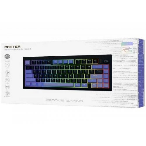Клавиатура Proove Gaming Raster RGB Haimu Midnight Wireless (WKRS00022416) Black/Purple купить в Украине | Telemart фото