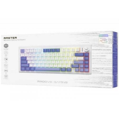 Клавиатура Proove Gaming Raster RGB Haimu Midnight Wireless (WKRS00022417) White/Purple купить в Украине | Telemart фото