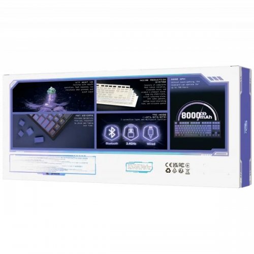 Клавиатура Proove Gaming Rampage RGB KTT Mint V2 Wireless (WKRM00022418) Black/Purple купить в Украине | Telemart фото