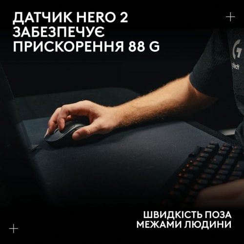 Уценка мышка Logitech G Pro X Superlight 2 Dex Lightspeed Wireless (910-007357) Black (Вскрытая упаковка, 914788) купить в Украине | Telemart фото