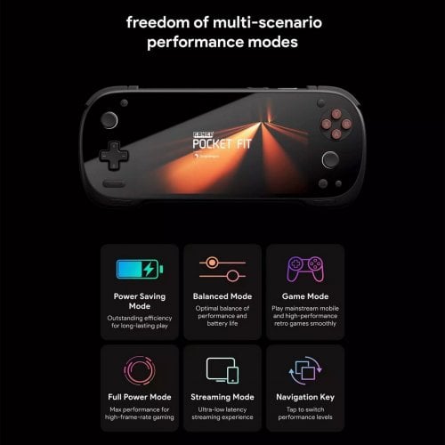 Уценка портативная игровая консоль AYANEO Konkr Pocket Fit 8 Elite 12GB/256GB Phantom Black (Вскрытая упаковка, 914795) купить в Украине | Telemart фото