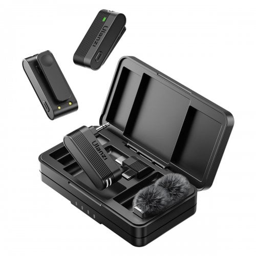 Уценка микрофон Ulanzi A100 Wireless Lavalier Microphone USB Type-C (A100 A014A) Black (Вскрытая упаковка, 914828) купить в Украине | Telemart фото