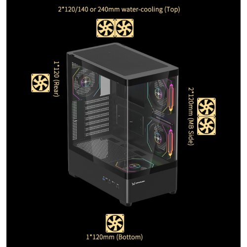 Корпус FPMAX Diamond R4A Pro Nova без БП White купить в Украине | Telemart фото