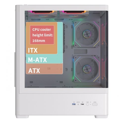 Корпус FPMAX Diamond R4A Pro Nova без БП White купить в Украине | Telemart фото