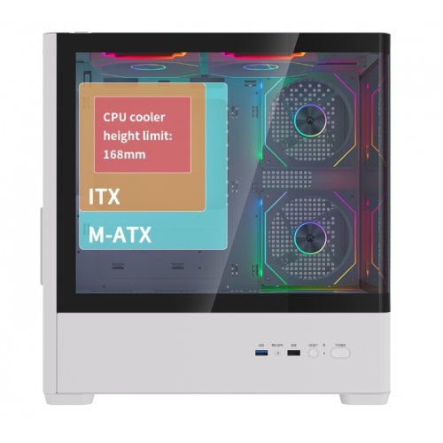 Корпус FPMAX Diamond R4M Pro Nova без БП White купить в Украине | Telemart фото