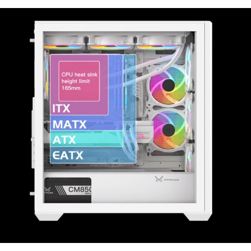 Корпус FPMAX Air Power G5 Plus H835 без БП White купить в Украине | Telemart фото