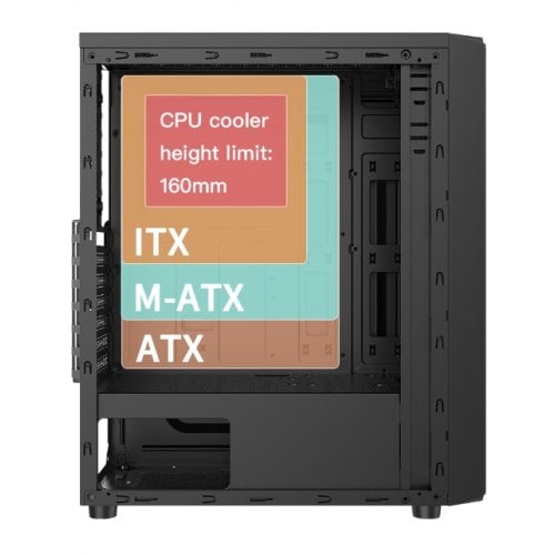 Корпус FPMAX Cortex без БЖ Black купити в Україні | Telemart фото