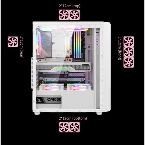 Корпус FPMAX Cortex без БЖ White купити в Україні | Telemart фото
