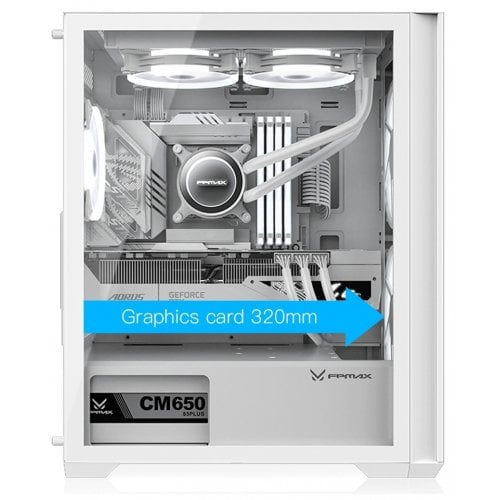Корпус FPMAX Airpower G5 H712 без БЖ White купити в Україні | Telemart фото