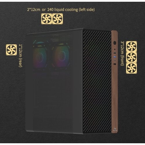 Корпус FPMAX Wind Shell G16 без БП Black купить в Украине | Telemart фото