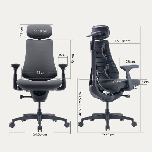 Ергономічне крісло LiberNovo Omni Pro (CP-GW-0000078-00-05) Graphite купити в Україні | Telemart фото