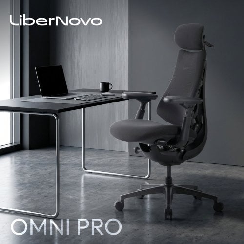 Ергономічне крісло LiberNovo Omni Pro (CP-GW-0000078-00-05) Graphite купити в Україні | Telemart фото