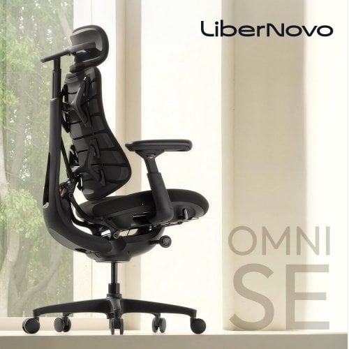 Ергономічне крісло LiberNovo Omni SE (CP-GW-1000075-00-03) Obsidian купити в Україні | Telemart фото