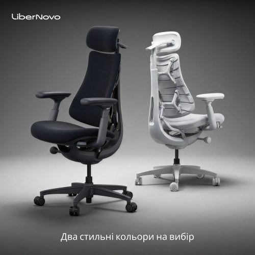 Ергономічне крісло LiberNovo Omni Gen (CP-GW-1000088-00-04) Glacier купити в Україні | Telemart фото