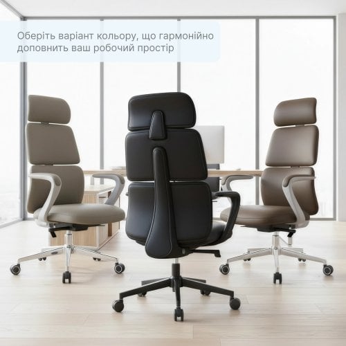 Крісло офісне OfficePro Delicate OC690 PVC Beige купити в Україні | Telemart фото