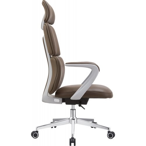 Крісло офісне OfficePro Delicate OC690 PVC Brown купити в Україні | Telemart фото