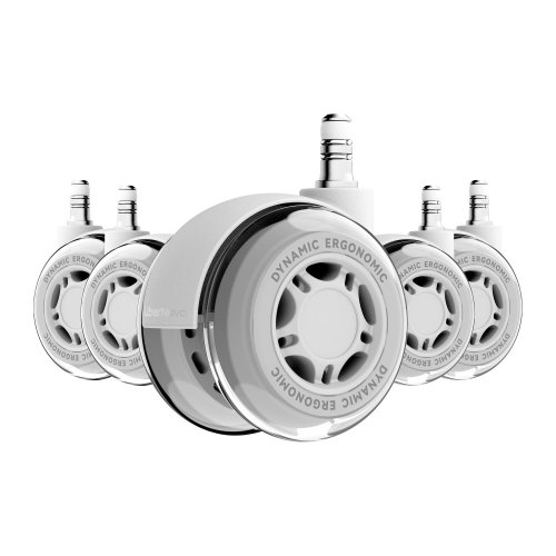 Комплект двойных резиновых колес для кресел LiberNovo Set Of Dual Rubber Casters For Chairs (CP-GN-0000080-00-04) Glacier купить в Украине | Telemart фото