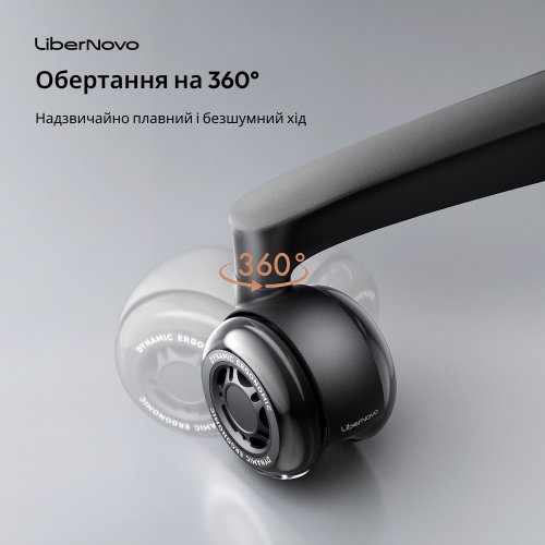 Комплект двойных резиновых колес для кресел LiberNovo Set Of Dual Rubber Casters For Chairs (CP-GN-0000080-00-04) Glacier купить в Украине | Telemart фото