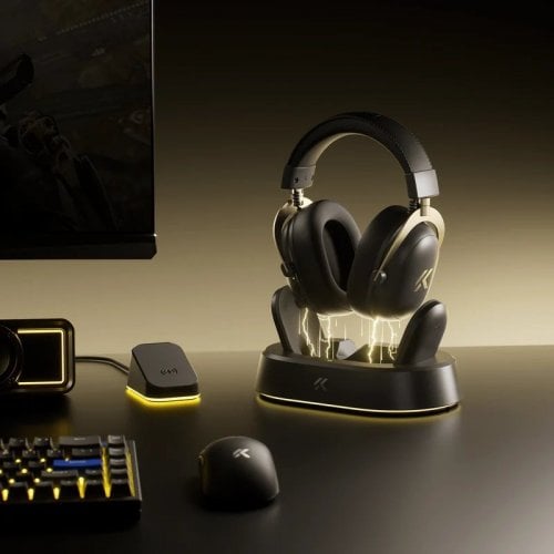 Уцінка навушники MCHOSE V9 Turbo+ Wireless (HW-V9-10) Black/Gold (Розкрита упаковка, 914905) купити в Україні | Telemart фото