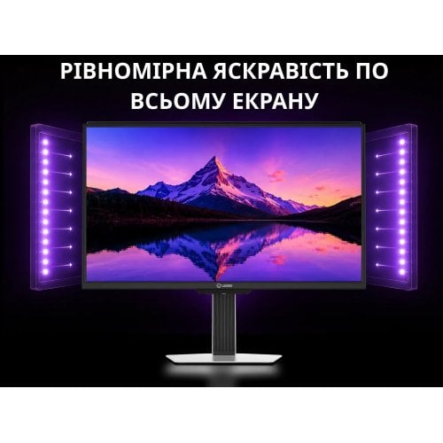 Монітор Lorgar 24.5" Pro 25LP1 (LRG-25LA1F400-WH) White/Purple купити в Україні | Telemart фото
