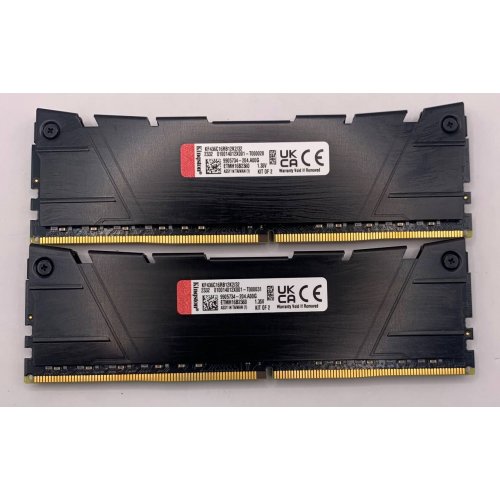 Озп Kingston DDR4 32GB (2x16GB) 3600Mhz FURY Renegade Black (KF436C16RB12K2/32) (Відновлено продавцем, 915042) купити в Україні | Telemart фото