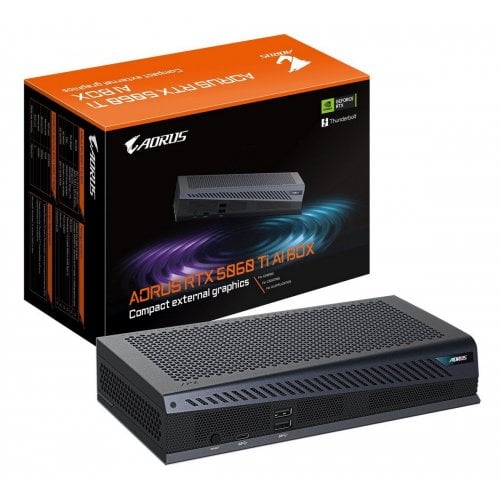 Уценка видеокарта Gigabyte GeForce RTX 5060 Ti AORUS AI BOX 16384MB (GV-N506TIXEB-16GD) (Повреждена упаковка, 915084) купить в Украине | Telemart фото
