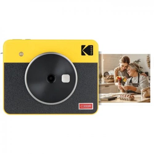 Фотокамера мгновенной печати Kodak Mini Shot 3 Retro (C300R) Yellow купить в Украине | Telemart фото
