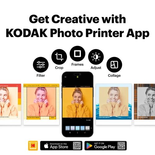 Фотокамера мгновенной печати Kodak Mini Shot 3 Retro (KOCAMC300RPK) Pink купить в Украине | Telemart фото