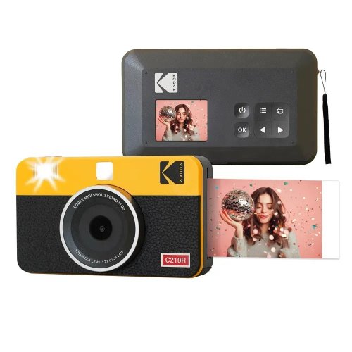 Фотокамера мгновенной печати Kodak Mini Shot 2 Retro (C210R) Yellow купить в Украине | Telemart фото