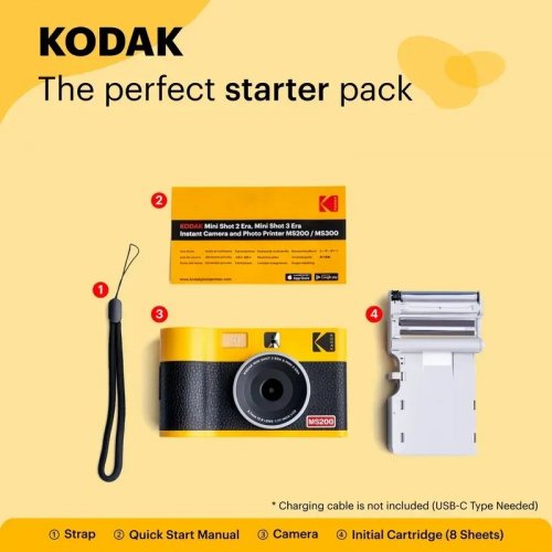 Фотокамера мгновенной печати Kodak Mini Shot 2 Era (MS200) Black купить в Украине | Telemart фото
