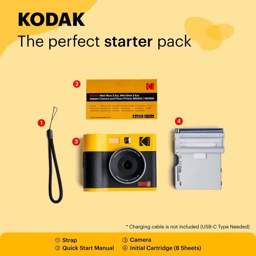 Фотокамера мгновенной печати Kodak Mini Shot 3 Era (MS300) Black купить в Украине | Telemart фото