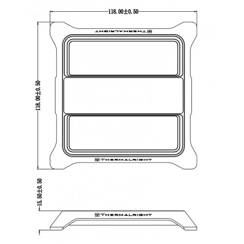 Рамка для вентилятора Thermalright Fan Frame Vision-1 White купити в Україні | Telemart фото