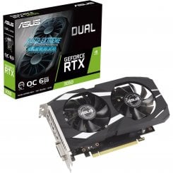 Відеокарта Asus Dual GeForce RTX 3050 OC 6144MB (DUAL-RTX3050-O6G) (Відновлено продавцем, 915179)