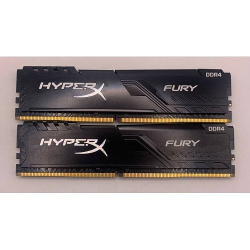 Озп HyperX DDR4 16GB (2x8GB) 3200Mhz Fury Black (HX432C16FB3K2/16) (Відновлено продавцем, 915262) купити в Україні | Telemart фото