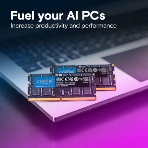 ОЗП Crucial CSODIMM DDR5 32GB 6400Mhz (CT32G64C52CS5) купити в Україні | Telemart фото